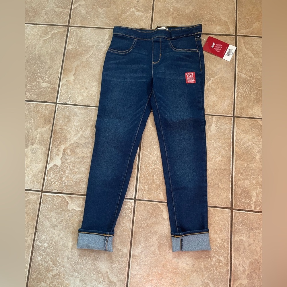 LEVIs denim pull on jeans leggings jeggings pants girls size 12 brand new NWT​